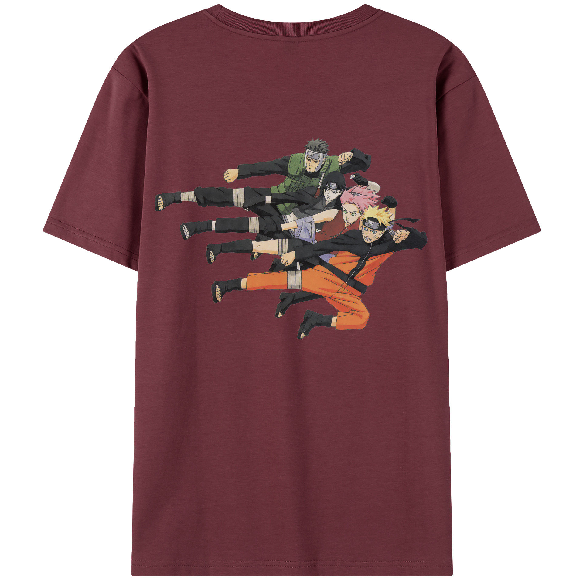 （画像用） NARUTO -ナルト- うずまき ナルト Uzumaki Naruto 綿100％半袖Tシャツ（背面プリント）